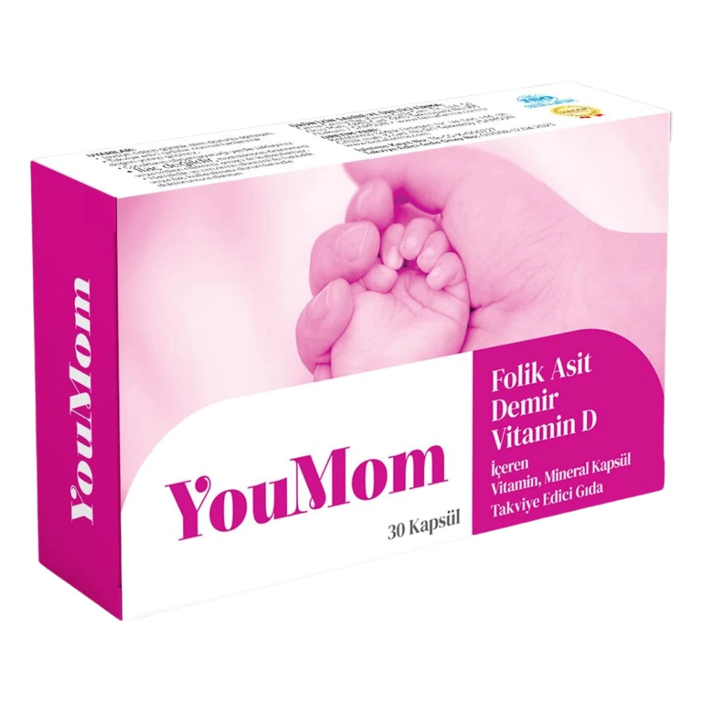 YouMom Folik Asit 30 Kapsül